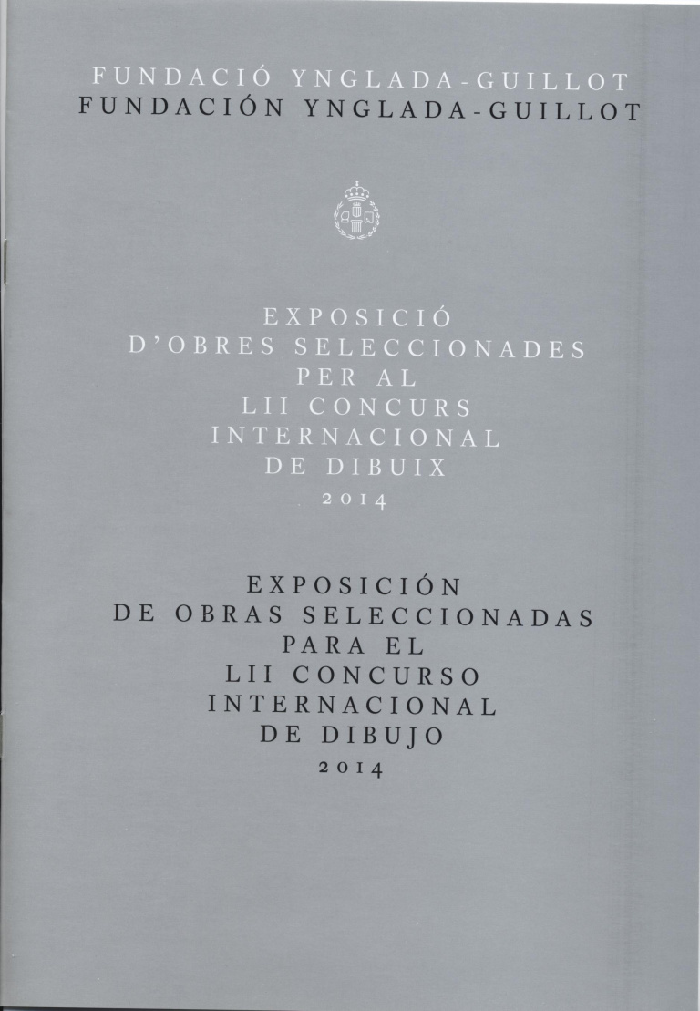 Exposició d'obres seleccionades per al LII concurs internacional de dibuix 2014 (8 pàg., 22,5 cm.)