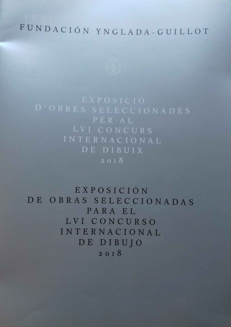 Exposició d'obres seleccionades per al LVI concurs internacional de dibuix 2018 (8 pàg., 23 cm.)