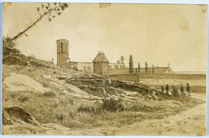 Dibuix - Monestir de Pedralbes (Barcelona) -