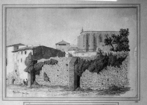Dibuix - Monestir de Santa Maria de Pedralbes (Barcelona) -