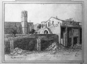 Dibuix - Monestir de Santa Maria de Pedralbes (Barcelona) -