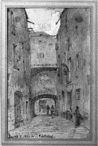 Dibuix - Carrer de l’Arc de Sant Cristòfol (Barcelona) -