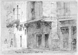 Dibuix - Carrer de Rera Palau (Barcelona) -