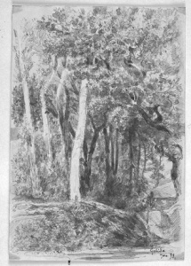 Dibuix - Paisatge de Gelida -