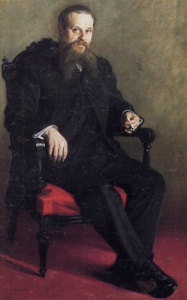 Pintura - Retrat del pare de l’artista assegut amb un cigar -