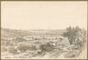 Dibuix - Paisatge de Cardona