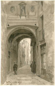 Dibuix - Baixada de Sant Miquel (Barcelona) -