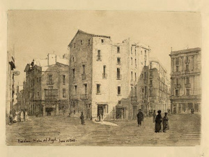 Dibuix - Plaça de l’Àngel (Barcelona) -