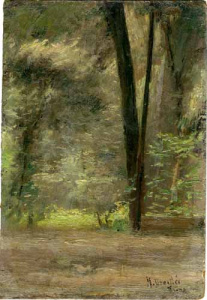 Pintura - Bosc de la Fontana (Gràcia) -