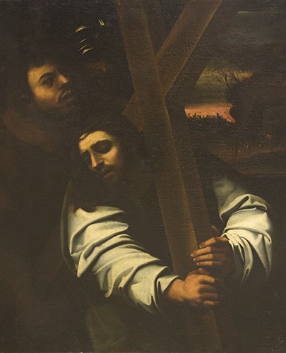 Pintura - Còpia del Jesús ajudat pel Cirineu de Sebastiano del Piombo -