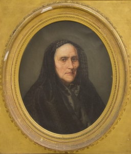 Pintura - Retrat de dona endolada -