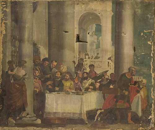Pintura - Còpia d’un fragment d’El sopar a casa de Simó de Paolo Cagliari, el Veronès -